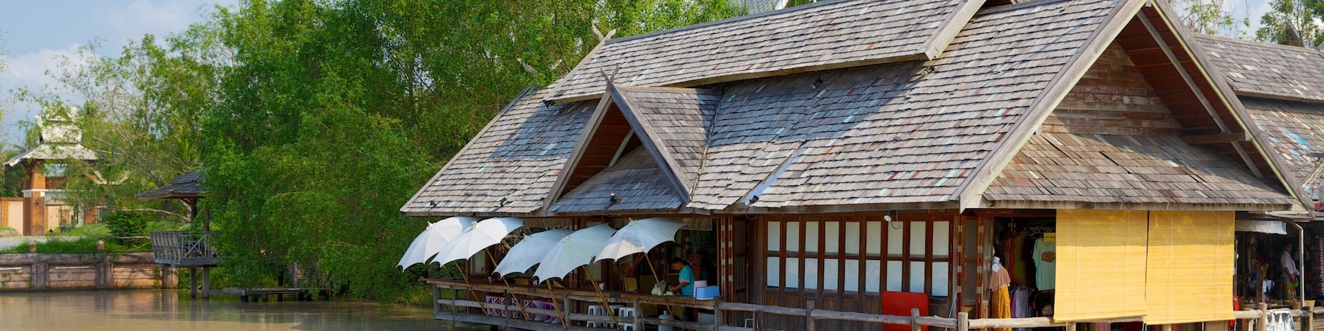 Chonburi which includes a river or creek and markets