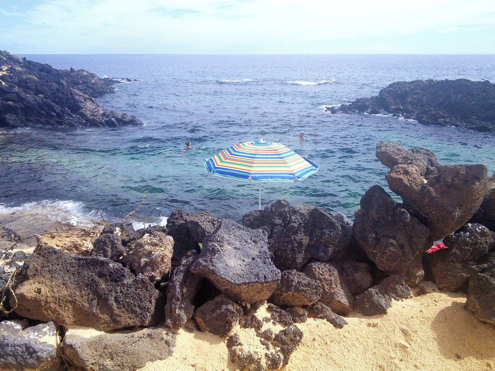 Charco del Palo, Lanzarote. Natural swimming pool.