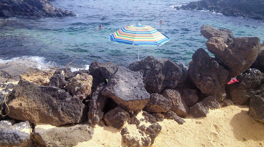 Charco del Palo, Lanzarote. Natural swimming pool.