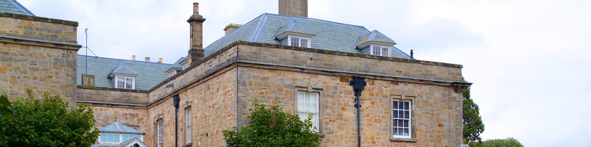 Melbourne Hall featuring a garden