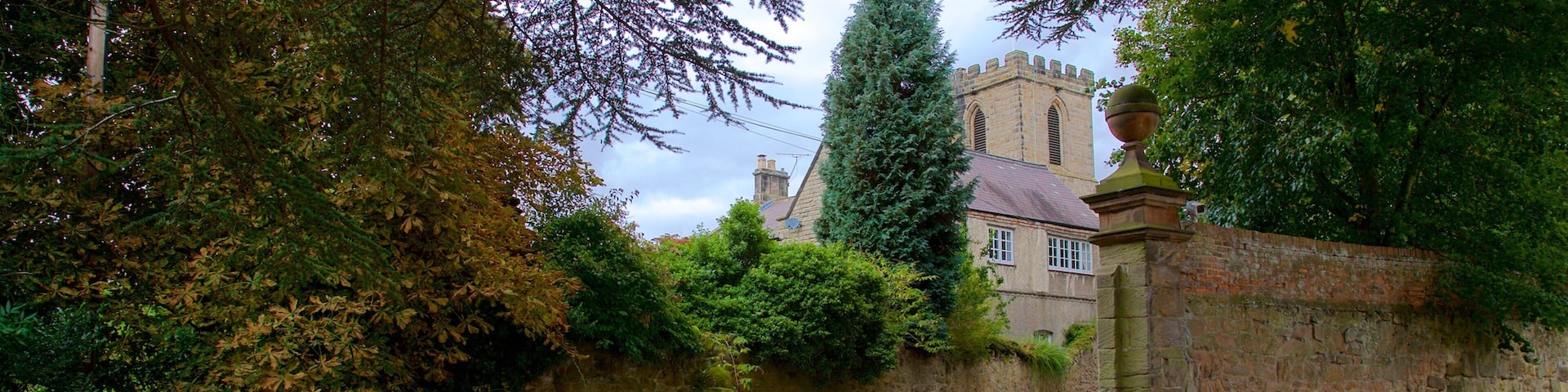 Melbourne Parish Church featuring heritage elements