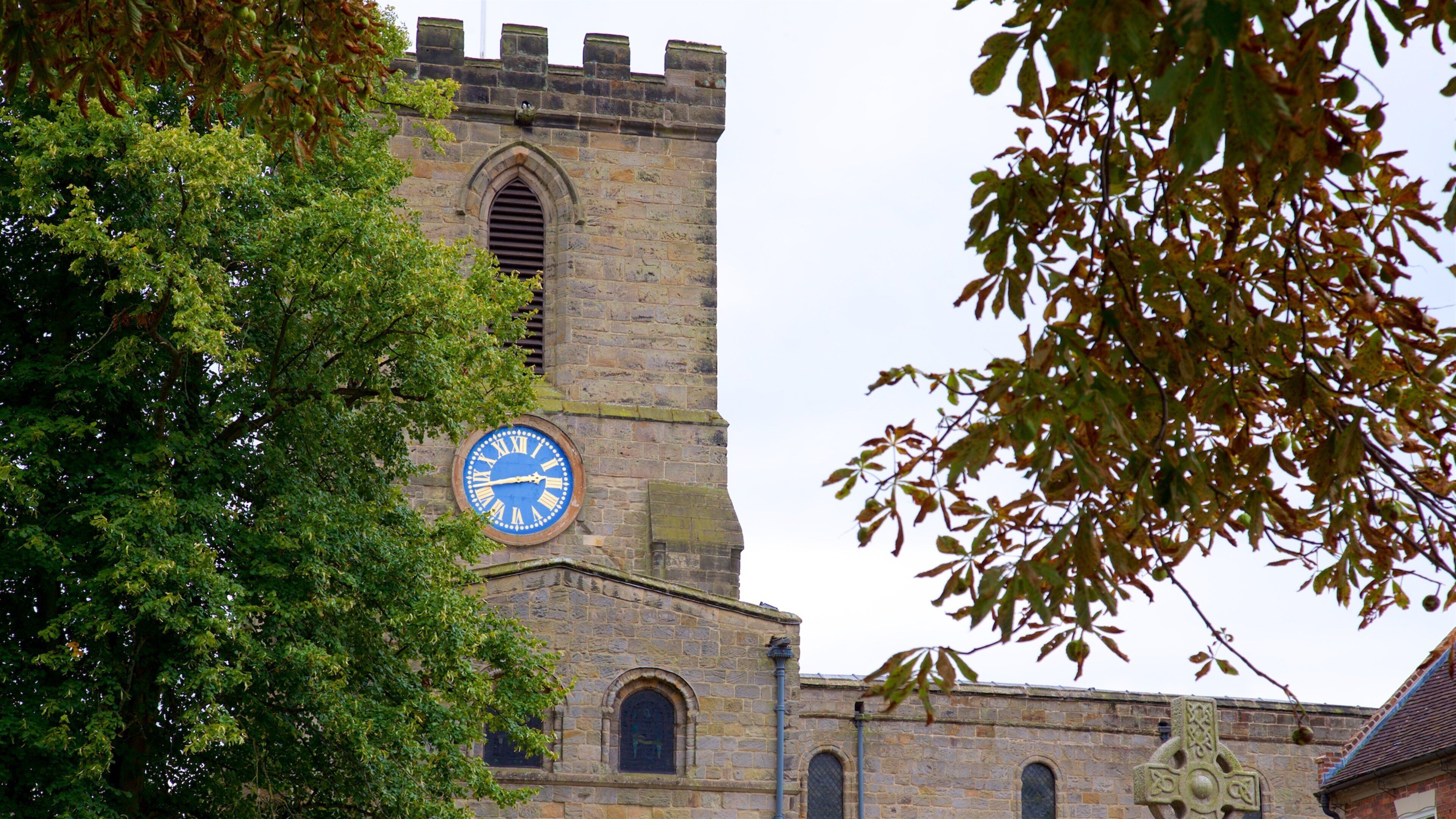 Melbourne Parish Church showing heritage architecture