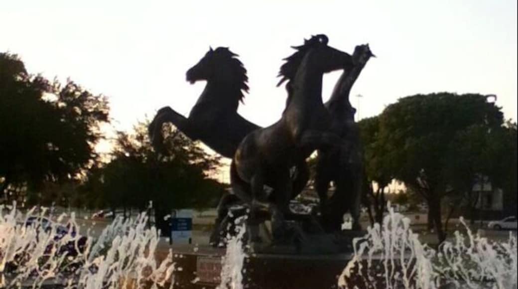 Horses sculpture at Lincoln Square.