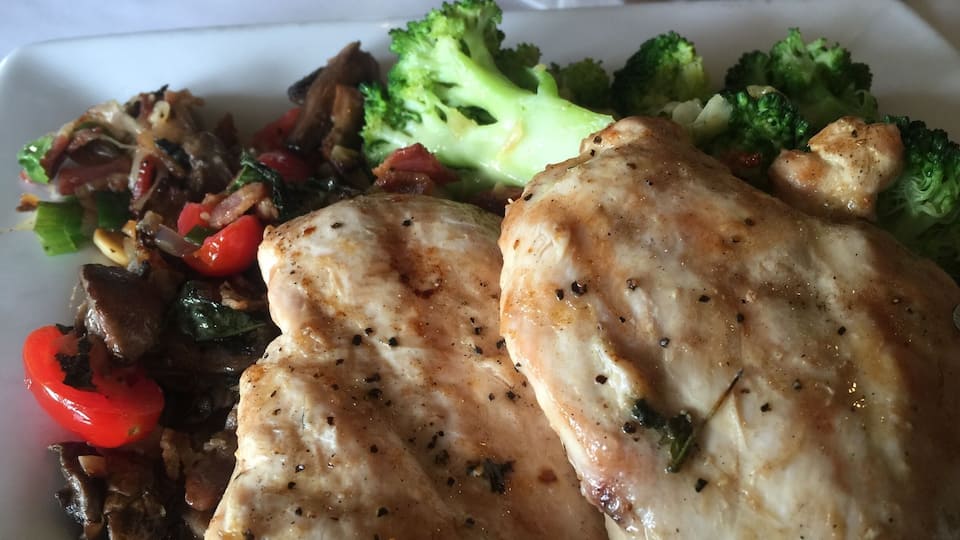 Amazing business lunch, the mushrooms made my afternoon.