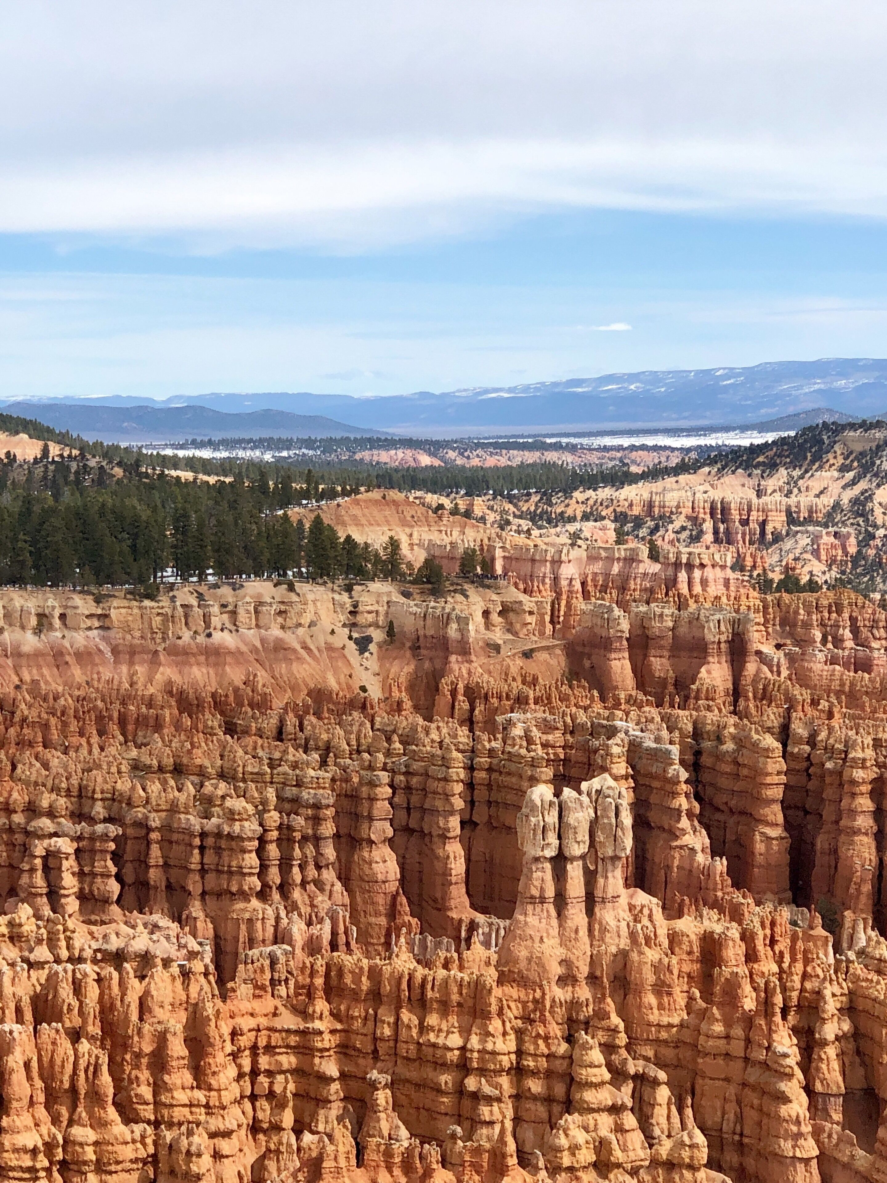 Bryce Canyon is much less crowded in the off season. We were there in April, 2019.