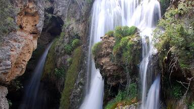 "Cascada Batida", a waterfall near Calomarde (Teruel, Spain)