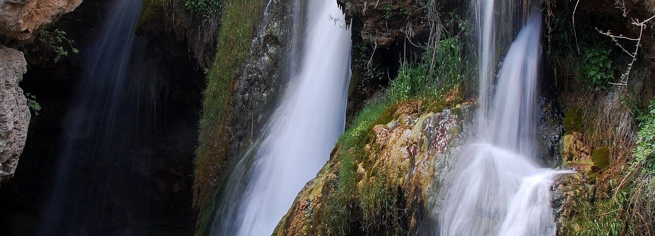 "Cascada Batida", a waterfall near Calomarde (Teruel, Spain)