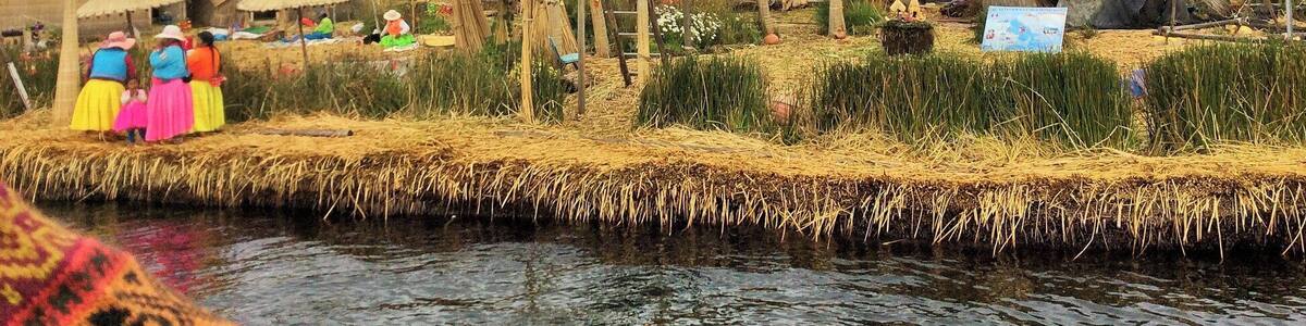 Uros floating islands in Titicaca Lake ... when I was sitting there, it felt like a small earthquake, trembling