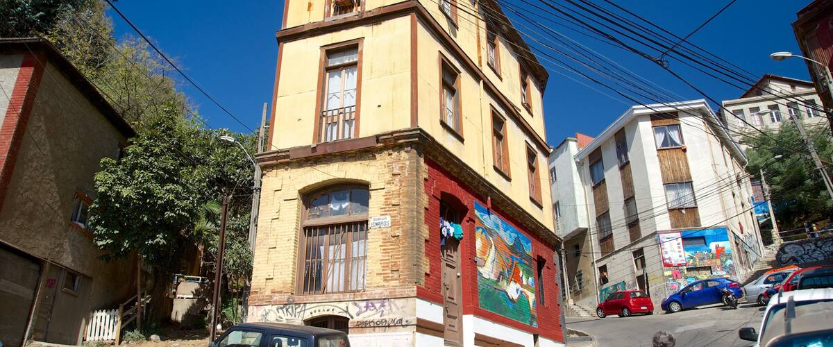 Museo al Aire Libre de Valparaíso ofreciendo una ciudad