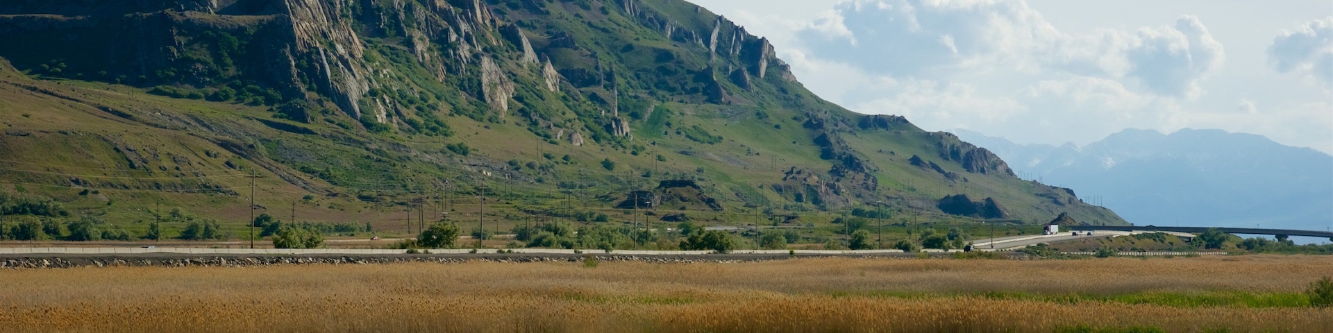 Great Salt Lake State Park which includes tranquil scenes, landscape views and a lake or waterhole