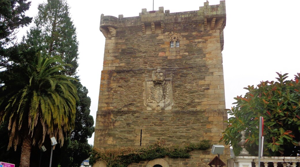 The late 14th century Andrade Tower in Galicia, which was once part of a palace complex. It's one of the highlights in the town of Pontedeume. The town was founded ex novo by the town charter of Alfonso X the Wise in 1270. The town is located on the English Way path of the Camino de Santiago.
I took this photo in March 2016.