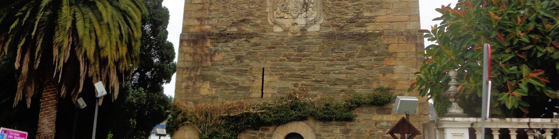 The late 14th century Andrade Tower in Galicia, which was once part of a palace complex. It's one of the highlights in the town of Pontedeume. The town was founded ex novo by the town charter of Alfonso X the Wise in 1270. The town is located on the English Way path of the Camino de Santiago.
I took this photo in March 2016.