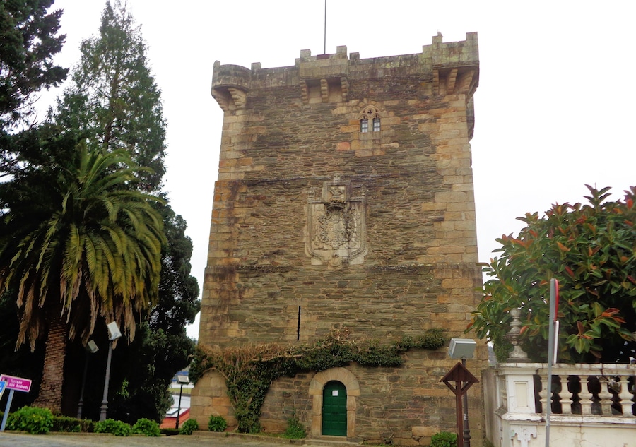 The late 14th century Andrade Tower in Galicia, which was once part of a palace complex. It's one of the highlights in the town of Pontedeume. The town was founded ex novo by the town charter of Alfonso X the Wise in 1270. The town is located on the English Way path of the Camino de Santiago.
I took this photo in March 2016.
