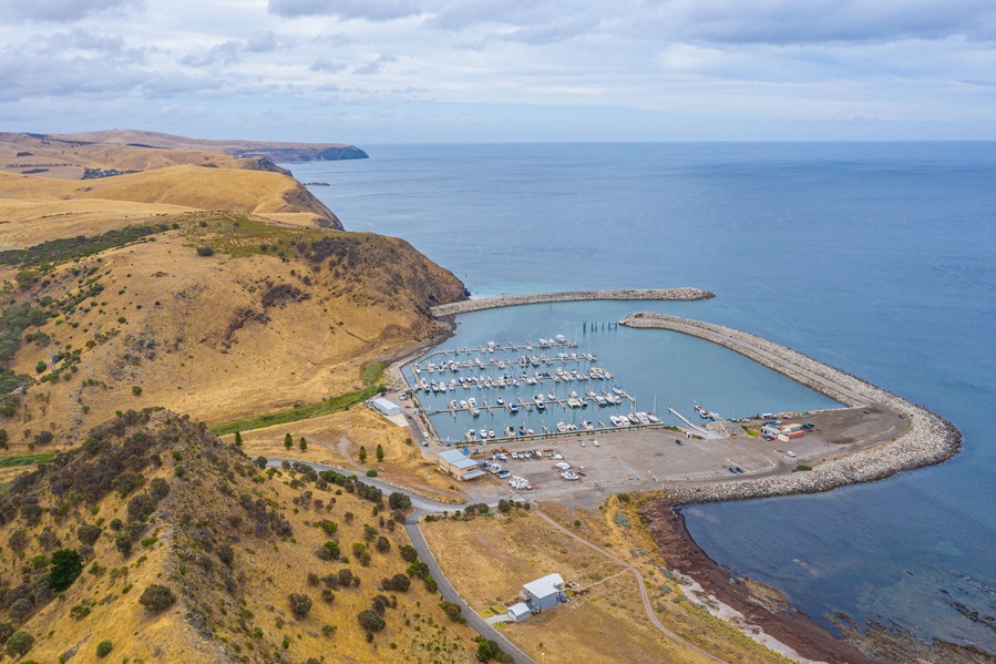 Marina at Wirrina cove in Australia