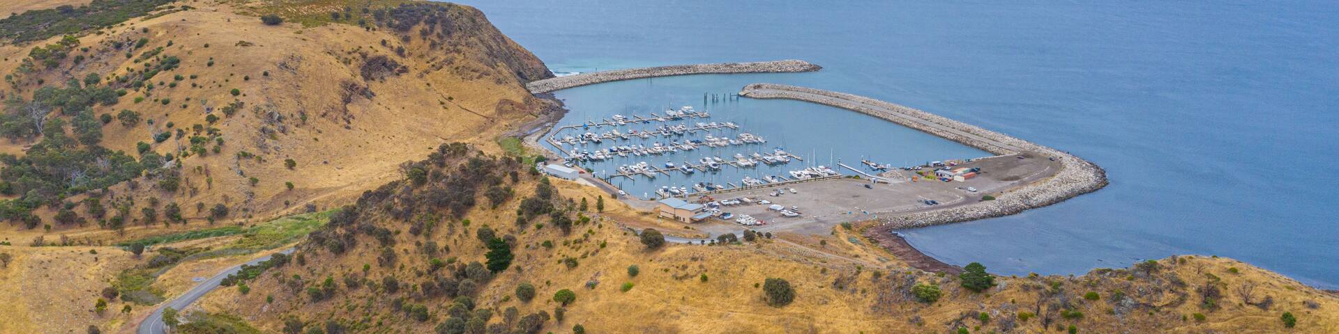 Marina at Wirrina cove in Australia