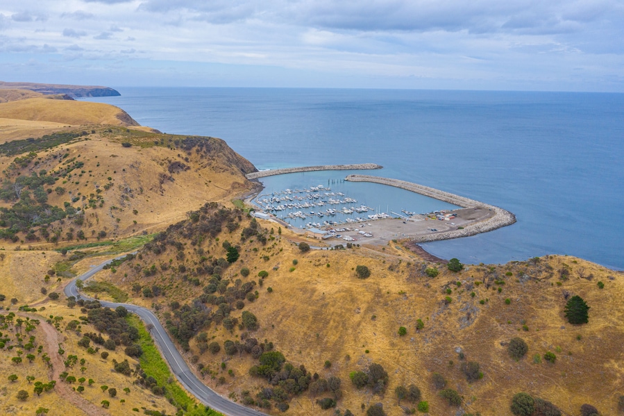 Marina at Wirrina cove in Australia