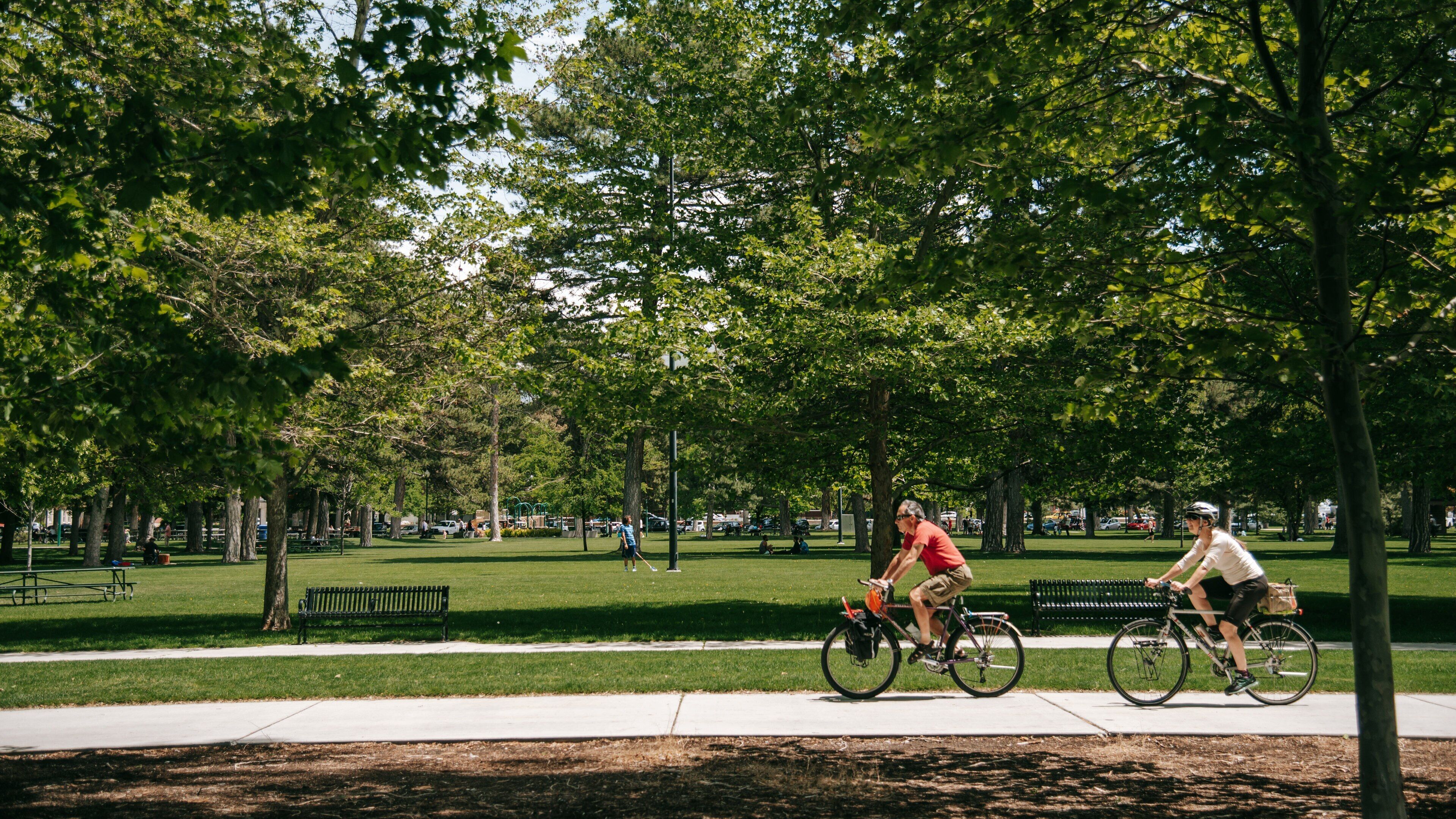 Liberty Park which includes cycling and a park as well as a couple