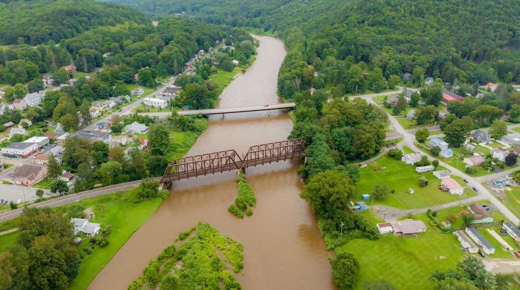 August 2023 aerial photo of Town of Hancock, Delaware County, NY.