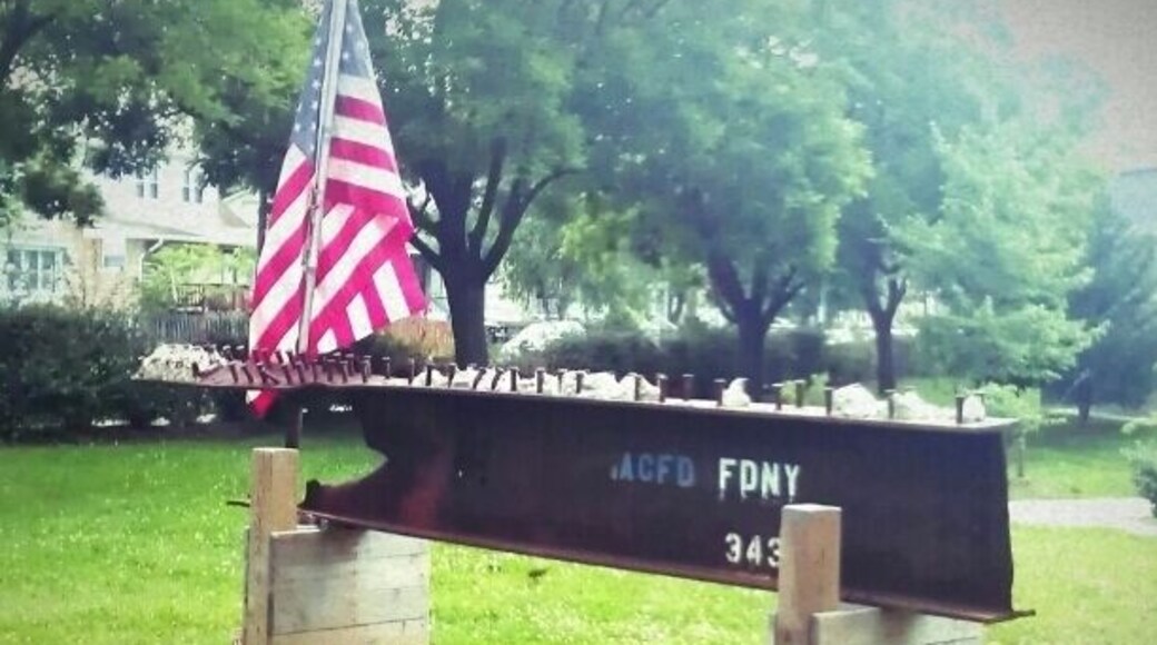 A piece of steel from the World Trade Center. Given to the first responders to the Pentagon, Arlington Fire Department. Never Forget 9/11/2001