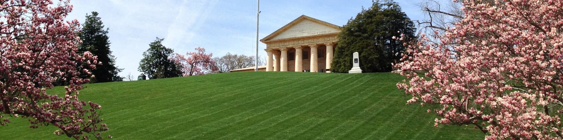 Great view from of Arlington House in April.