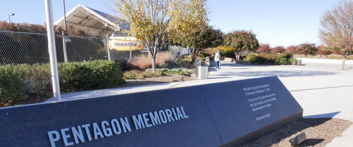 The Pentagon Memorial, located just southwest of The Pentagon in Arlington County, Virginia, is a permanent outdoor memorial to the 184 people who died as victims in the building and on American Airlines Flight 77 during the September 11 attacks.