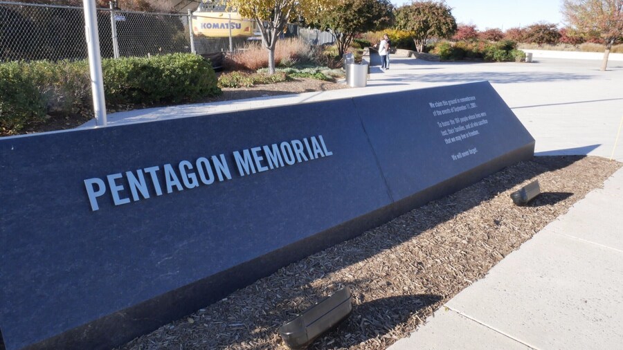 The Pentagon Memorial, located just southwest of The Pentagon in Arlington County, Virginia, is a permanent outdoor memorial to the 184 people who died as victims in the building and on American Airlines Flight 77 during the September 11 attacks.