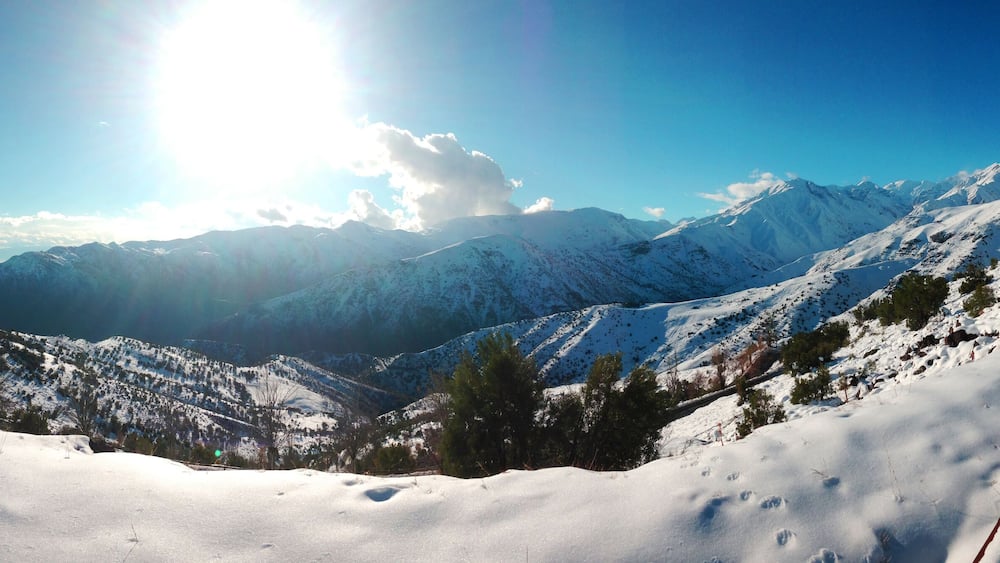 estrada para Farellones - chile