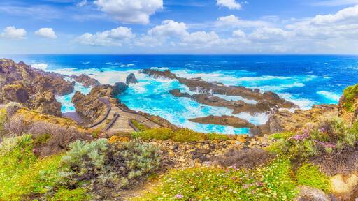 Landscape with amazing Charco del Viento in Tenerife, Canary Islands, Spain