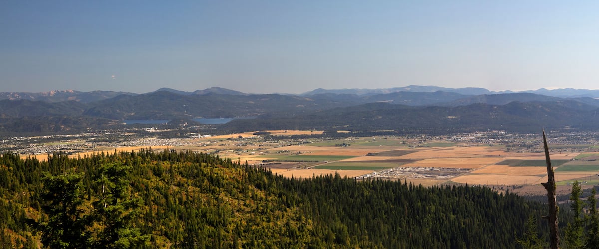 A panorama of the Rathdrum Prairie in North Idaho