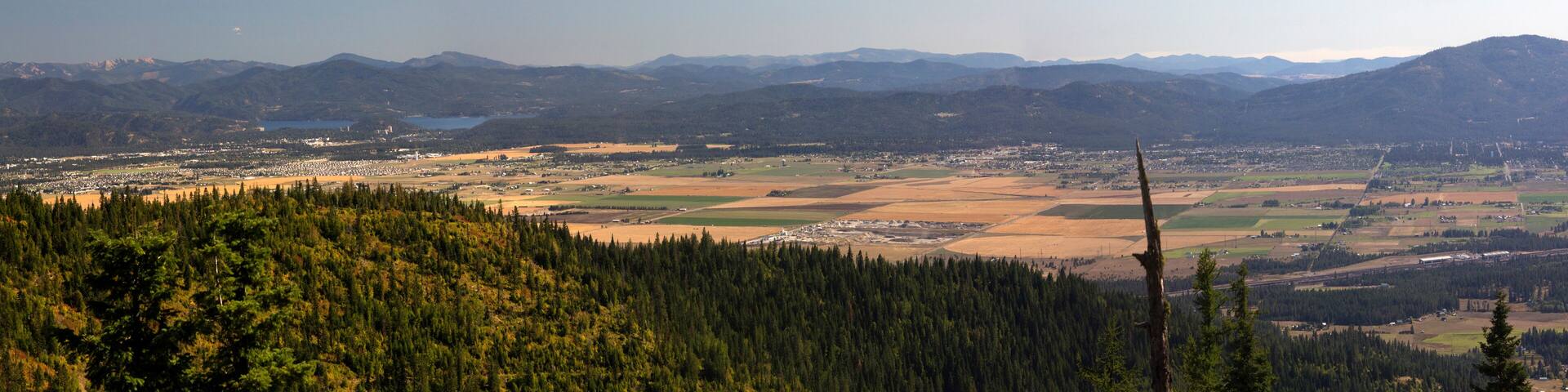 A panorama of the Rathdrum Prairie in North Idaho