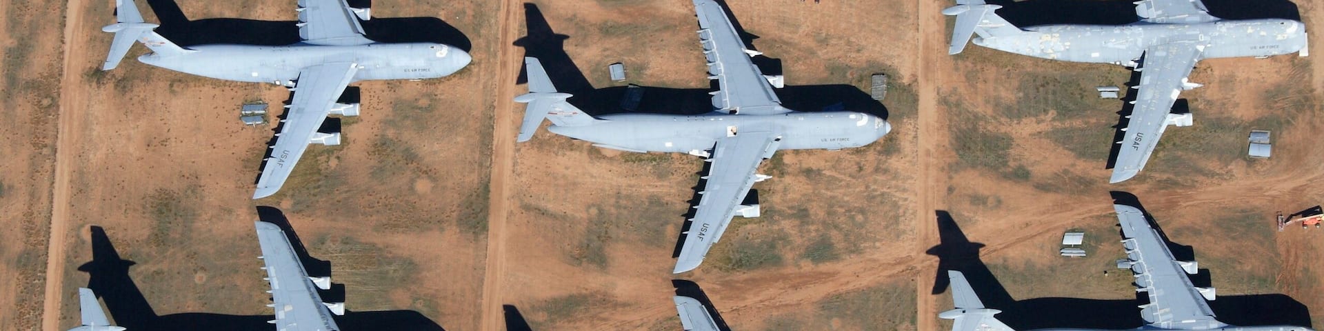 Overlook the aircraft boneyard, Davis-Monthan Air Force Base
