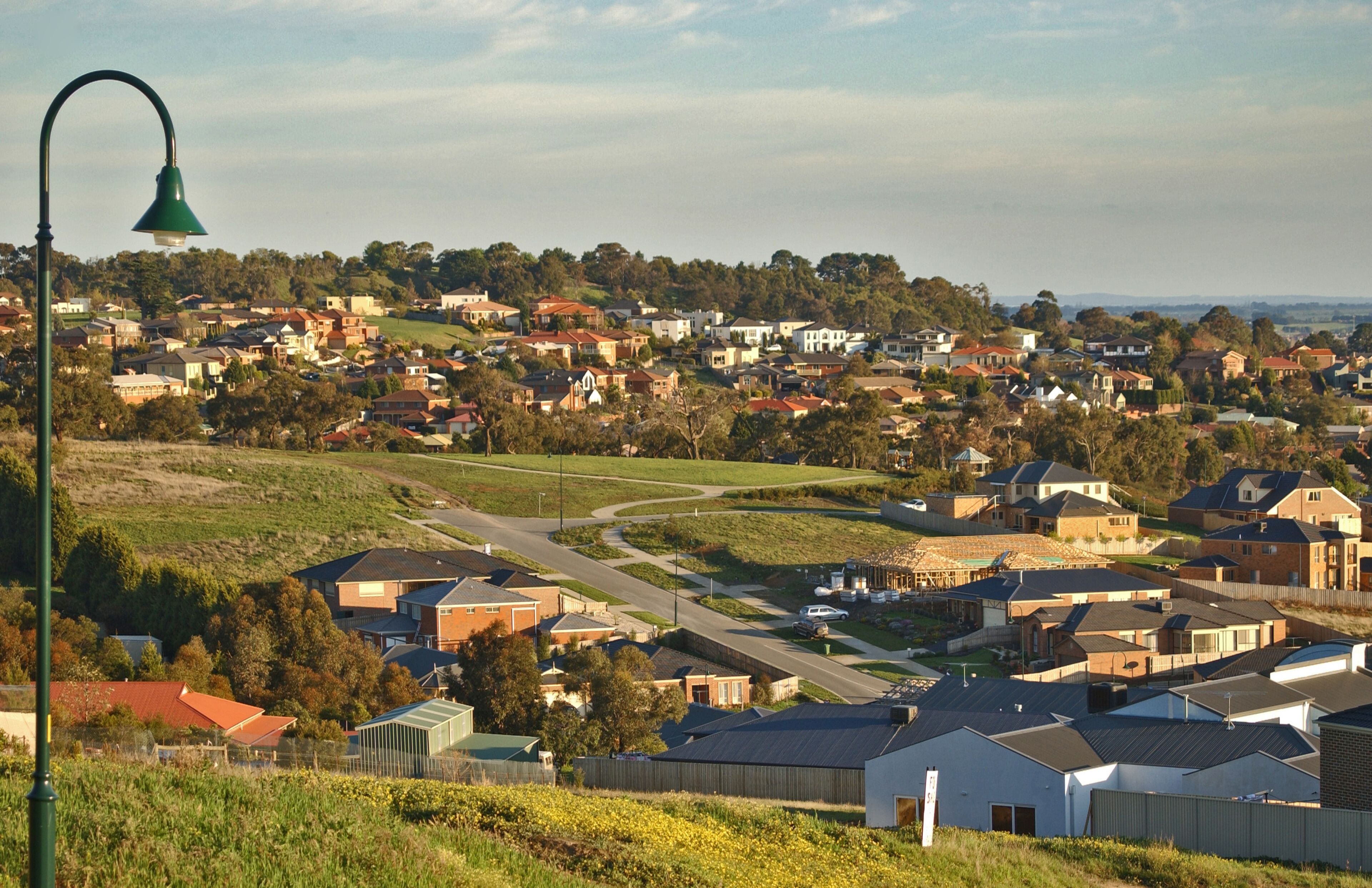 Berwick landscape in the south eastern Melbourne suburbs