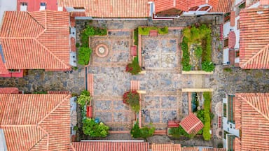 Aerial View of Little Town Boyacense, Duitama, Boyacá, Colombia - Colonial Architecture and Traditional Charm