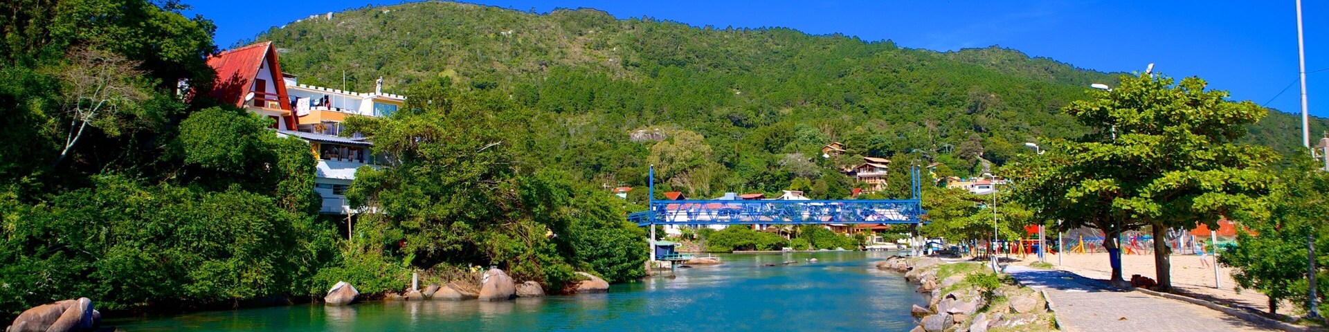 Playa Barra da Lagoa ofreciendo un río o arroyo
