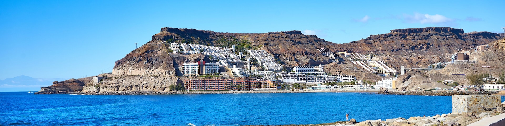 Bay of Tauro and Cura Beach in Gran Canaria in Spain / Beach not far from Playa del Ingles