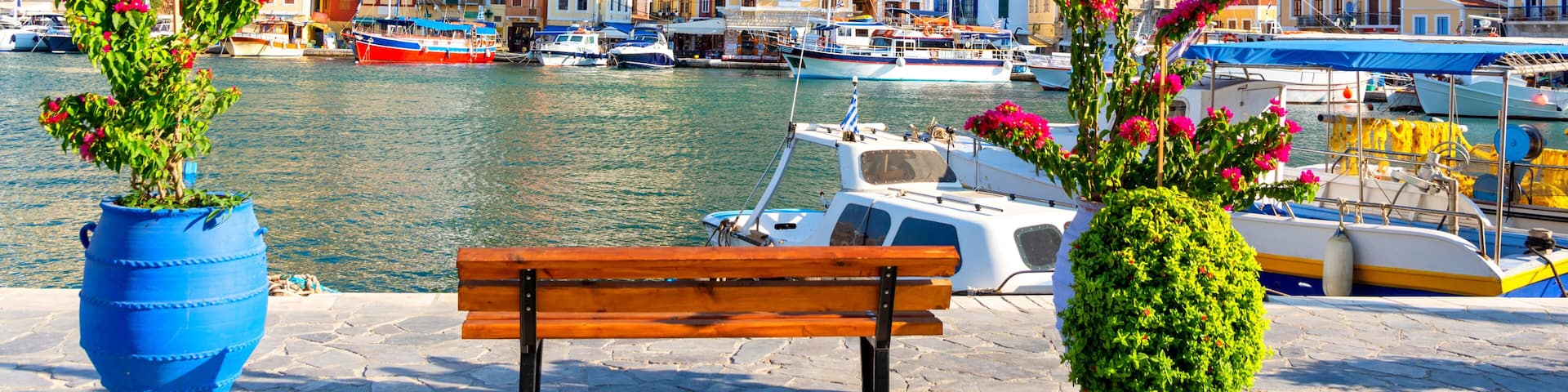 typical greek landscape in Symi island, Dodecanese, Greece