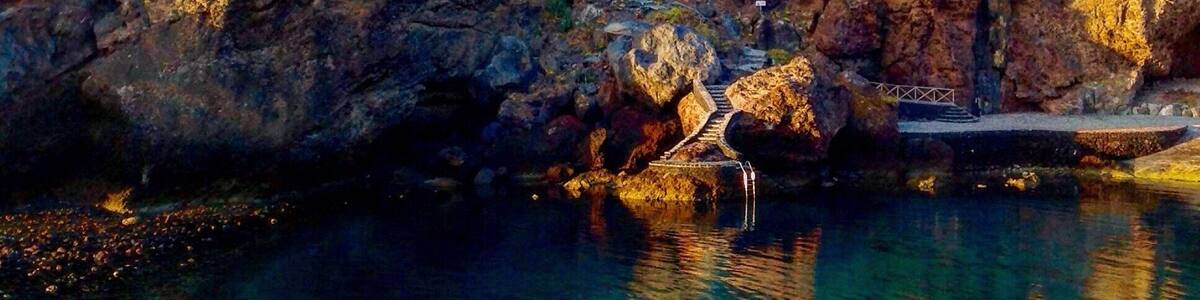 The big salty lagoon invites you to swim at all times. #hiking