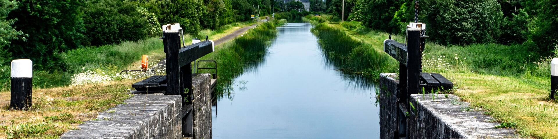 Lock 45 of the Royal Canal near Cloondara, County Longford, Ireland.