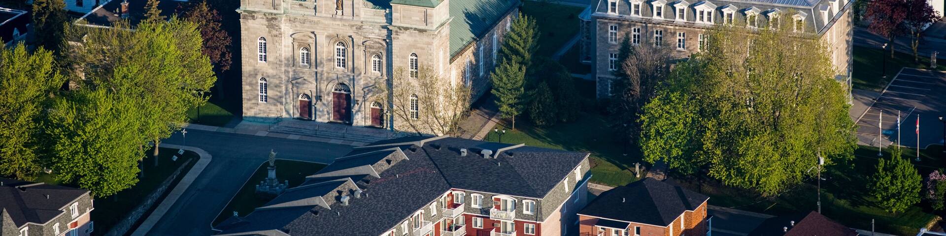 Churches and town Square L'Assomption Quebec Canada