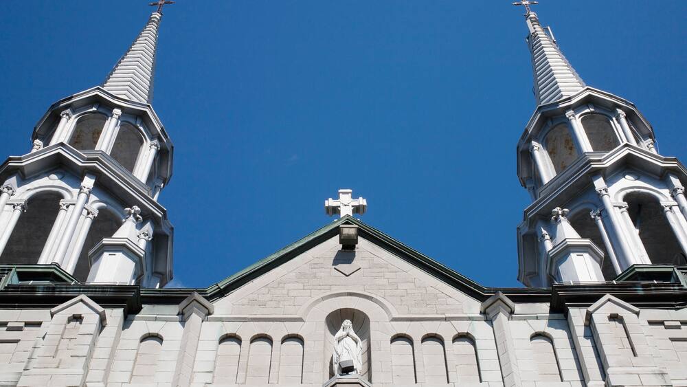 A Catholic Church Building; Marieville, Quebec, Canada