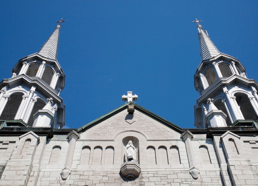 A Catholic Church Building; Marieville, Quebec, Canada