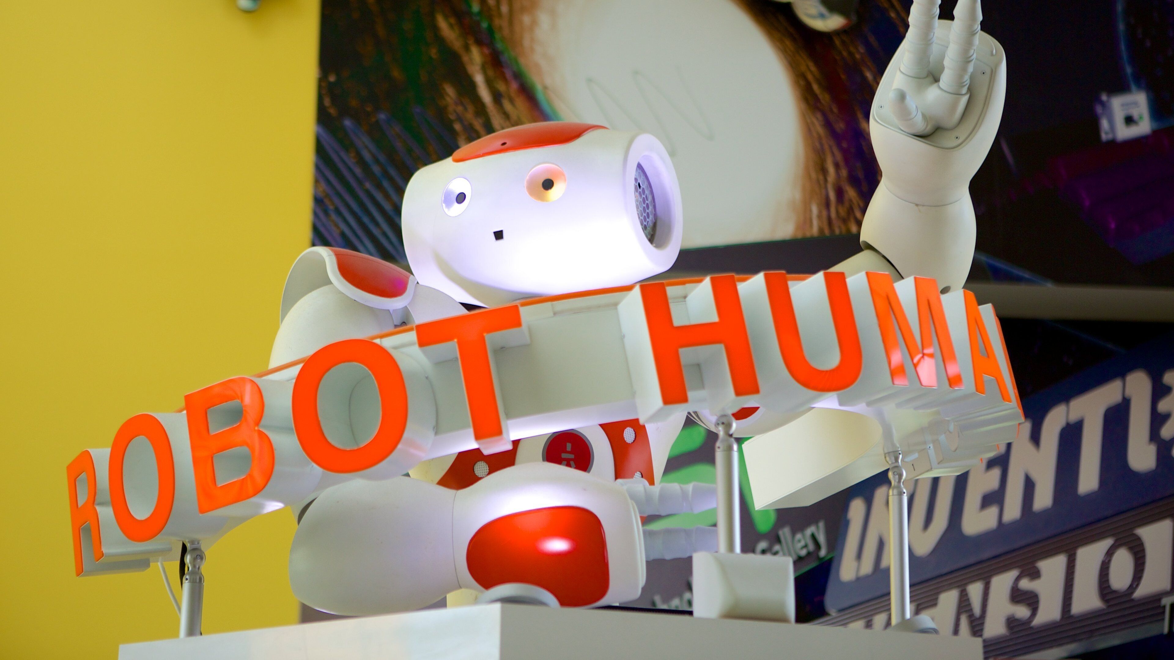 Connecticut Science Center featuring signage