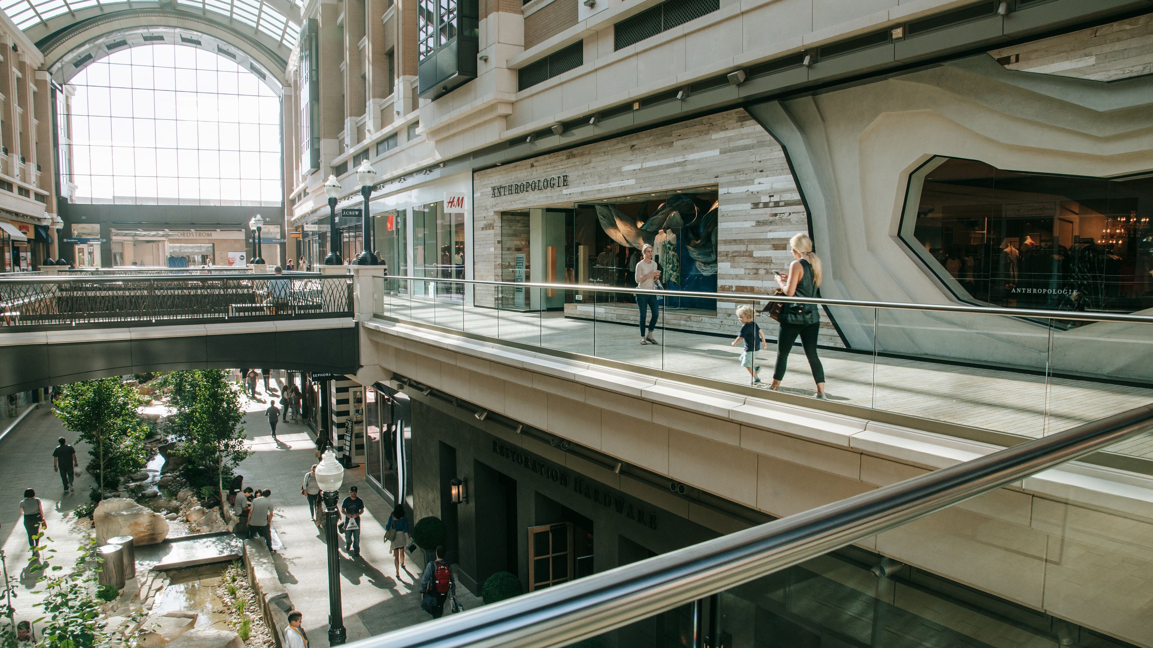 City Creek Center featuring interior views and shopping