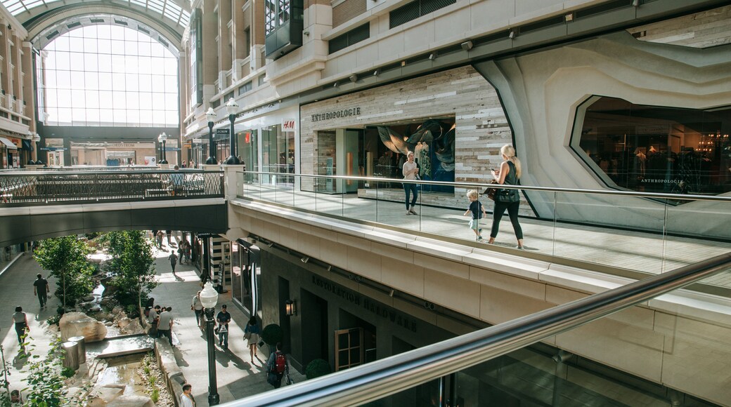 City Creek Center featuring interior views and shopping