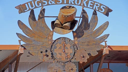 When we travel we like to get off the main highway as much as we can. We were cruising through Coolidge when we saw this cool sign for a tattoo shop.