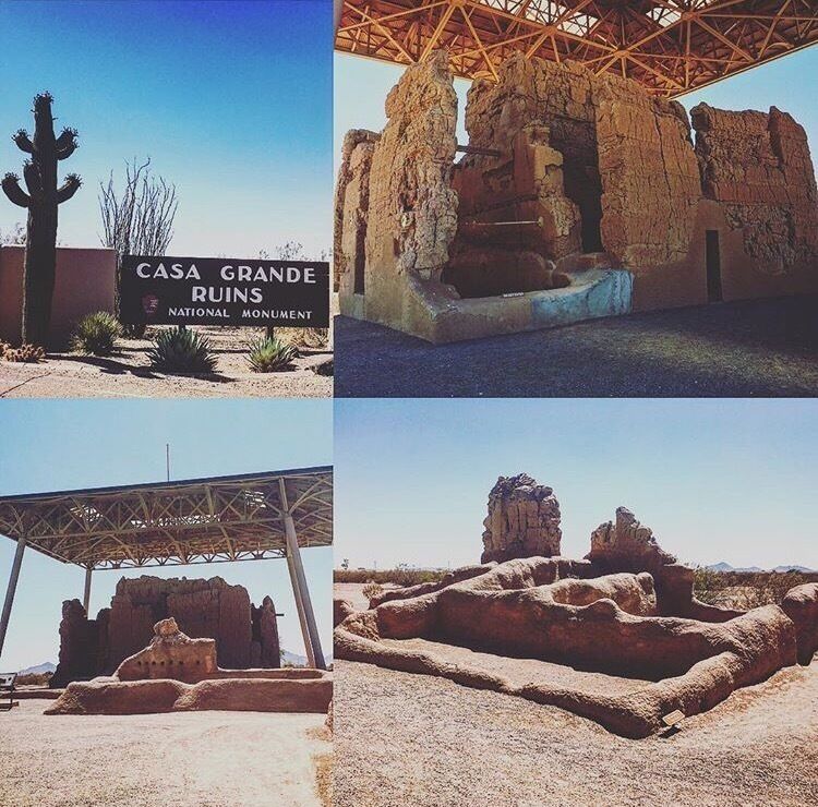 #instone
Last stop in the #roadtrip with Marvels, the wander-dog, was back in #Arizona at the Casa Grande Ruins National Monument which preserves a group of Ancient #Pueblo Peoples #Hohokam structures of the Pueblo III and Pueblo IV Eras. This was the hottest day we experienced, at 103°F. Loved it! #nps #findyourpark
