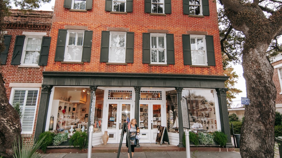 Rice Museum showing street scenes as well as an individual femail