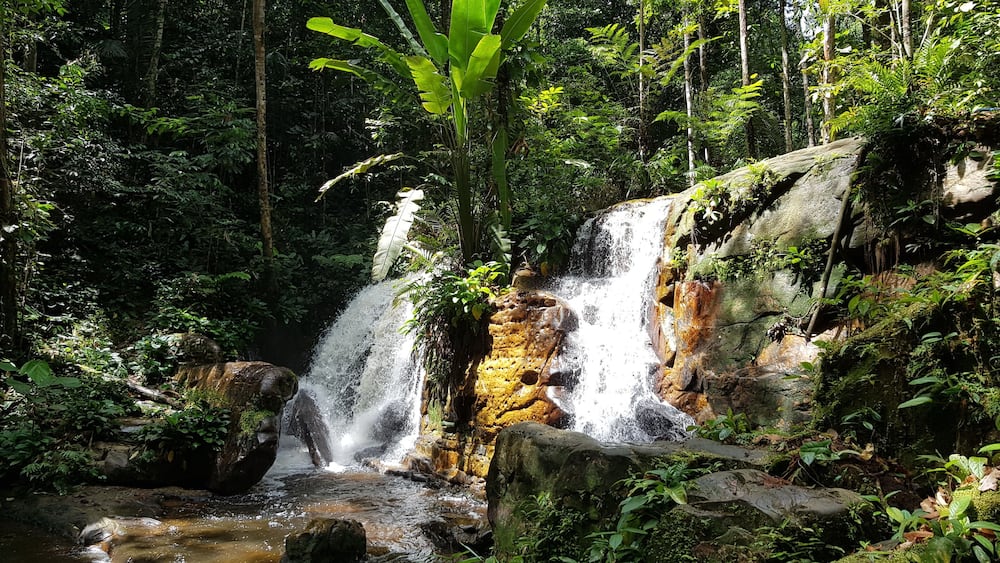 Jaguar Waterfall,at Presidente Figueiredo. Amazon, Brazil