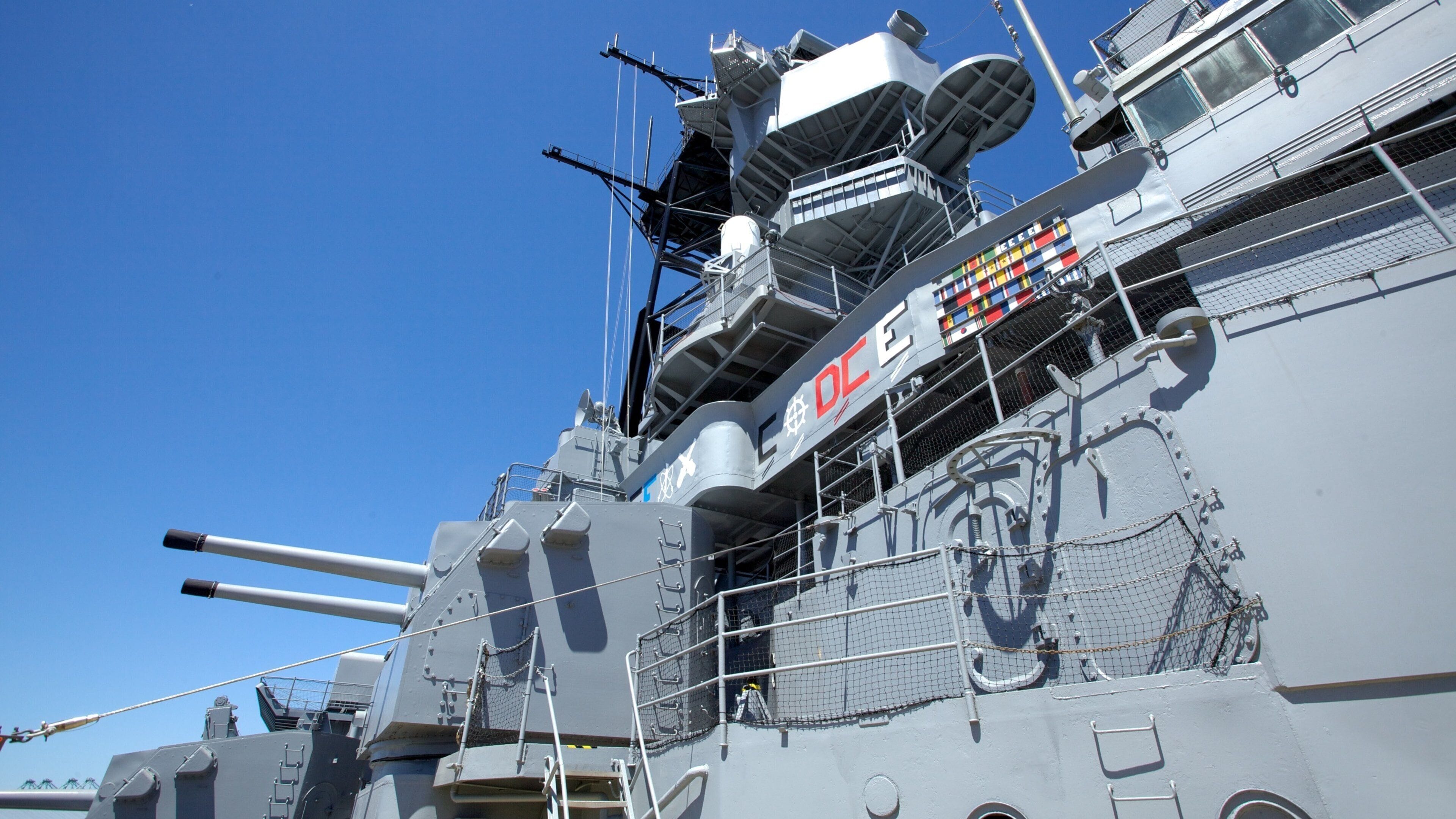USS Iowa showing military items