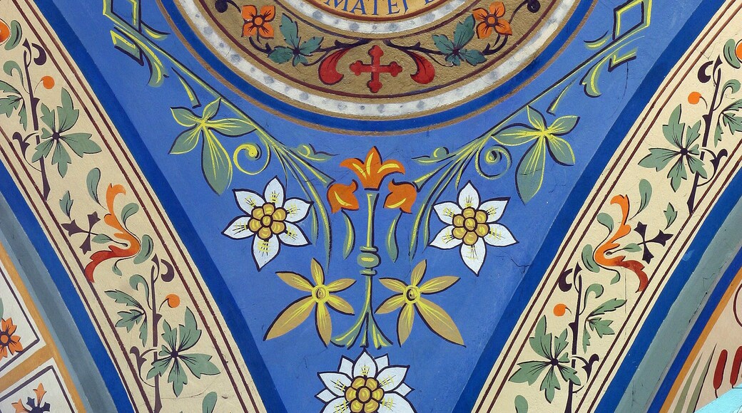 Saint Matthew the Evangelist, fresco in the parish church of Helena in Zabok, Croatia